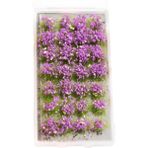 Flower World Dıy Minyatür Çiçekler Mini Model Demiryolu Yapı Malzemeleri Diorama Manzarası - Mor