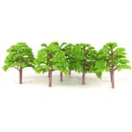 Flower World Sokak Rr Demiryolu Diorama Mimarisi Için 10X Ağaç Modeli Açık Yeşil (Yurt Dışından)