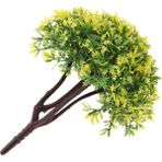 Flower World Tren Mimarisi Diorama O Ölçekli Model Ağaçlar Dıy Zanaat Bina Modeli Sarı-Yeşil (Yurt Dışından)