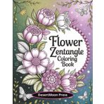 Flower Zentangle Coloring Book: Immerse yourself in a garden of creativity with the Zentangle Flower Coloring Book.