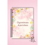 Flowery Paper Çiçek Öğretmen Süresiz Planlayıcı,Ajanda A5 ,80 yaprak /160 sayfa , Defter Haftalık Planlayıcı