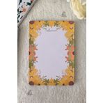 Flowery Paper Sonbahar Notepad A5 - Memopad, Bloknot, Defter, Not Kağıdı