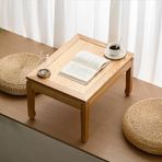 FLRZPPEO Tatami Çay Masası, Japon Yer Masası, Meditasyon Düşük Sunak Masası, Dişbudak Ağacı, Masif Ahşap Japon Çay Masası, Tat Zemin Sehpası