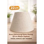 flu aydınlatma 22 cm Abajur Şapkası Keten Glasgow Kumaş Modern Dekoratif Abajur Başlığı (1 ADET)
