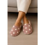 Fluffy 54650468408 Kadın Çanak Sessiz Ve Kaydırmaz Taban, İçi Peluş, Sıcak, Kışlık, Ev Terliği