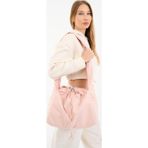 fluffy Süet Bayb Pink Tote Bag / Toz Pembe Çapraz Kullanıma Uygun Süet Okul Omuz Çantası (50*30)