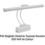 Flüt LED Aplik Elektrikli 3200K Gün Işığı Banyo Tablo Çalışma Masası Duvar Aydınlatma Beyaz - 3000K - Gün Işığı