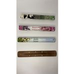 Flute 3 Lü Tütsü Set + Tütsü Kayığı Hediyeli Manolya-Lavanta-Yasemin Tütsüsü