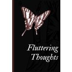 Fluttering Thoughts: A lined notebook with a stylish minimalist butterfly motif, perfect as a gift