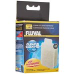 Fluval Clean & Clear filtre kartuşu, daha sağlıklı su için yüksek performanslı reçine, Fluval U1, U2, U3 ve U4 iç filtre için, 2'li paket