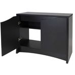 Fluval Flex Deluxe 123l İçin Siyah Lüks Dolap