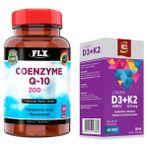 Flx Coenzyme Q-10 200 mg 60 Tablet + Ncs Vitamin D3 K2 20 ml Damla