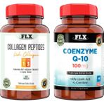 Flx Coenzyme Q10 60 Tablet & Flx Kollajen Tip 1-3 60 Tablet