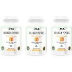 FLX Collagen Vitamin C Biotin Hyaluronik Asit Tip 1-3 Balık Kollajen 180 Tablet x 3 Kutu