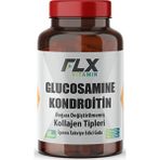 FLX Glukozamin Kondroitin Msm 60 Tablet Hyaluronic Acid ve Zerdeçal İçeren Sporcu Besini - Aromasız