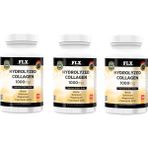 FLX Hidrolize Collagen Kollajen Coenzyme Biotin Selenium Magnezyum 180 Tablet x 3 Kutu