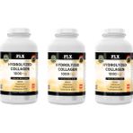 FLX Hidrolize Collagen Kollajen Coenzyme Magnezyum Biotin Selenium 300 Tablet x 3 Kutu