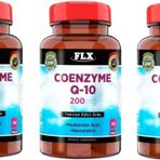 Flx Koenzim Coenzyme Q-10 200 Mg Hyaluronik Asit Resveratrol 60 Tablet X 3 Kutu