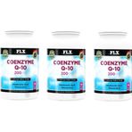Flx Koenzim Coenzyme Q-10 200 Mg Hyaluronik Asit Resveratrol 90 Tablet X 3 Kutu