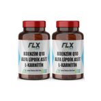 Flx Koenzim Q-10 Alfa Lipoik Asit L-Karnitin Coenzyme Q10 100 Mg 60 Tablet X 2 Kutu