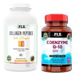 Flx Kollajen Tip 1-3 300 Tablet & Flx Coenzyme Q-10 200 Mg 60 Tablet