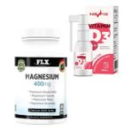 Flx Magnezyum Bisglisinat Malat Taurat Glukonat 90 Tablet + Nevfix 400 Iu Sprey 20 ml (Renksiz)