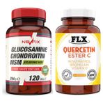 FLX Nevfix Glucosamine 120 Tablet & Flx Kuersetin Ester C 60 Tablet