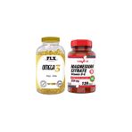 Flx Omega-3 180 Kapsül Balık Yağı + Nevfix Magnesium Citrate Vitamin B6 120 Tablet