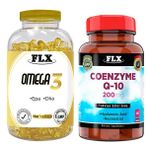 Flx Omega 3 180 Softgel & Flx Coenzyme Q-10 200 Mg 60 Tablet
