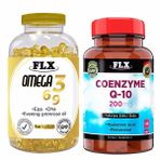 Flx Omega 3-6-9 180 Softgel & Flx Coenzyme Q-10 200 Mg 60 Tablet