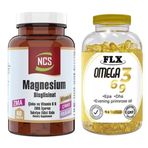 Flx Omega 3-6-9 90 Kapsül Balık Yağı + Ncs Zma Magnesium Bisglisinat 60 Tablet Takviye Edici Gıda