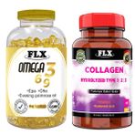 Flx Omega 3-6-9 90 Softgel & Flx Kollajen Tip-1-2-3 60 Tablet