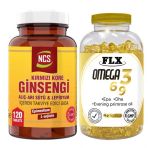 Flx Omega 3-6-9 90 Tablet Balık Yağı + Ncs Korean Red Ginseng 120 Tablet