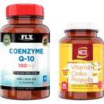 FLX Vitamin C Çinko Propolis 60 Tablet + Coenzyme Q-10 100 mg 60 Tablet