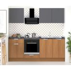 FLY 220 cm Teak Ank Mutfak - Çok Renkli