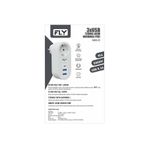 Fly 3400-01 Akım Korumalı 3 USB Çıkış Hızlı Şarjlı Topraklı Priz