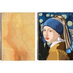 Fly Color A4 P.p Kapak 96 Yaprak Kareli Desenli Spiralli Defter Seti 2'li - Set2
