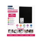 FLY COLOR A4 Spiralli Sunum Dosyası 40'lı Lastikli Kapaklı Siyah