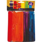 Fly Color Ahşap Geniş Dil Çubuğu Renkli 100 Adet Çubuk Abeslang
