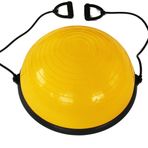 FLY FLU Balance Ball Trainer/Yoga Topu/Kaymaz Fitness Topu, Kilo Verme Topu/Denge Topu, Güçlü Jimnastik Topu, Şekillendirici Vücut Geliştirme, Güçlendirici Gövde, Sarı