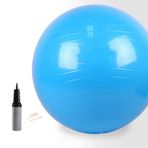 FLY FLU Egzersiz Topu Pilates, Yoga Topu, 65 cm Patlamaya Dayanıklı Jimnastik Topu, Ayaklı Pompalı, İsviçre Topu – Yoga, Pilates, Hamilelik/Fitness için, Waterblue