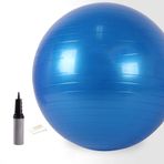 FLY FLU Egzersiz Topu, Yoga Topu 65 cm Patlama Önleyici Spor Topu Ayak Pompalı, İsviçre Topu - Yoga, Pilates, Gebelik/Fitness, Koyu Mavi