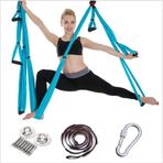FLY FLU Yoga Hamak Trapez, Yoga Hamak Yoga Koşum Hamak Elastik Olmayan Hava Yoga Çekme Halatı, Gök Mavisi