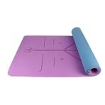 FLY FLU Yoga matı, yoga matı, kaymaz mat ve çevre dostu fitness kayışı, her türlü yoga pilates ve zemin egzersizleri için, D