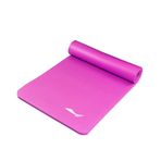 FLY FLU Yoga Matları, Yoga Matı Acemi Fitness Dans Matı Ev Bayanlar Slip Kalınlaşma Genişletilmiş Uzun 8 MM Spor Mat Uyku Matı Yoga Matı Ev için, Pembe-15 mm