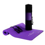 FLY FLU Yoga minderi, gelişmiş yoga matı, 185 x 80 cm, uzatma, genişletilmiş kalınlaştırma, fitness minderi 10, E
