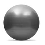 FLY FLU Yoga Topu 55 cm, İsviçre Patlama Önleyici Top İsviçre Topu, Yoga, Pilates, Fitness için Doğum Topu, Yoga, Pilates, Fitness için Doğum Topu, Gümüş-55 cm