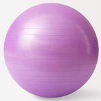 FLY FLU Yoga Topu Fitness Büyük Egzersiz Topu, Yoga Topu, Pilates Doğum Topu, Kaymaz Fizyoterapi, Jimnastik, Hamilelik/Egzersiz, Ev, Mor, 75 cm