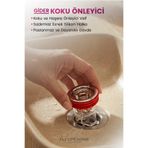 FLY LIFE Gider Koku Önleyici Valfli Süzgeç – Silikon Halkalı Sızdırmaz Gider Kapağı