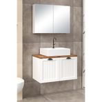 Fly Mobilya %100 Mdf 80 cm Aren Banyo Dolabı